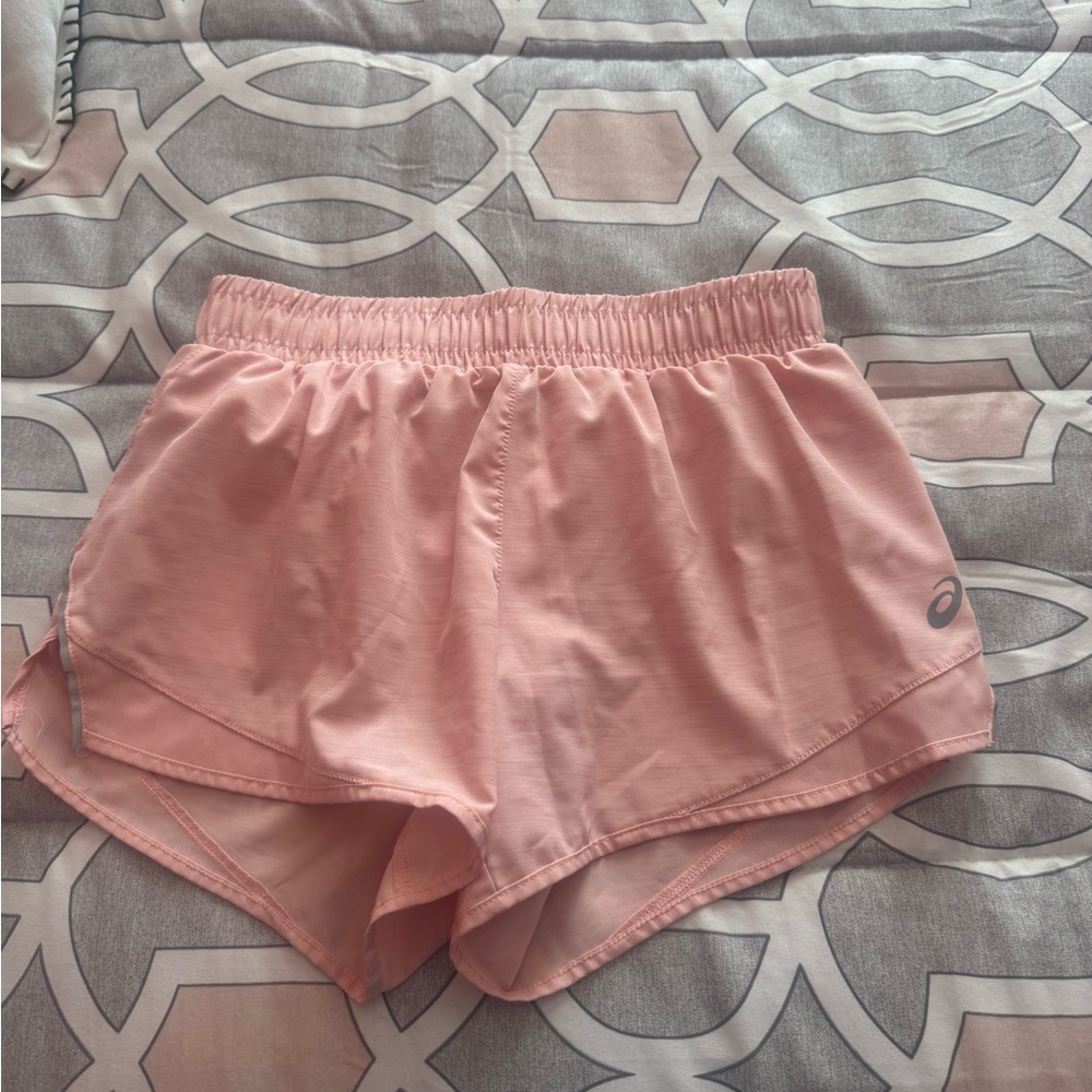 Asics Women's Light Pink Athletic Shorts